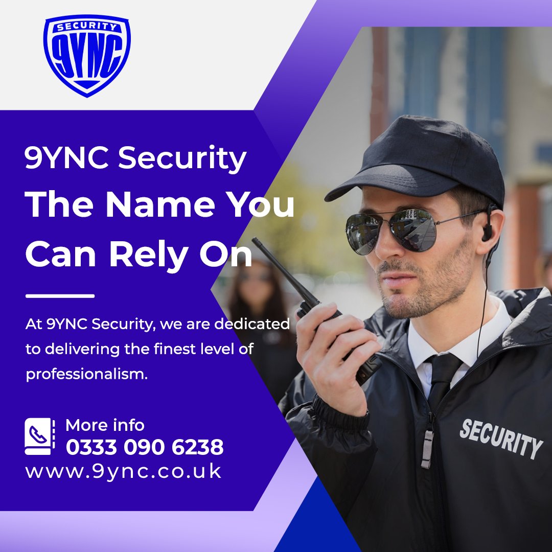 catalin_an71493's tweet image. At 9YNC Security, we are dedicated to delivering the finest level of professionalism. If you are seeking professional security services with a robust privacy policy. 

Visit us: 9ync.co.uk
.
.
#securityservices #securityserviceuk #securityserviceprovider #9ync