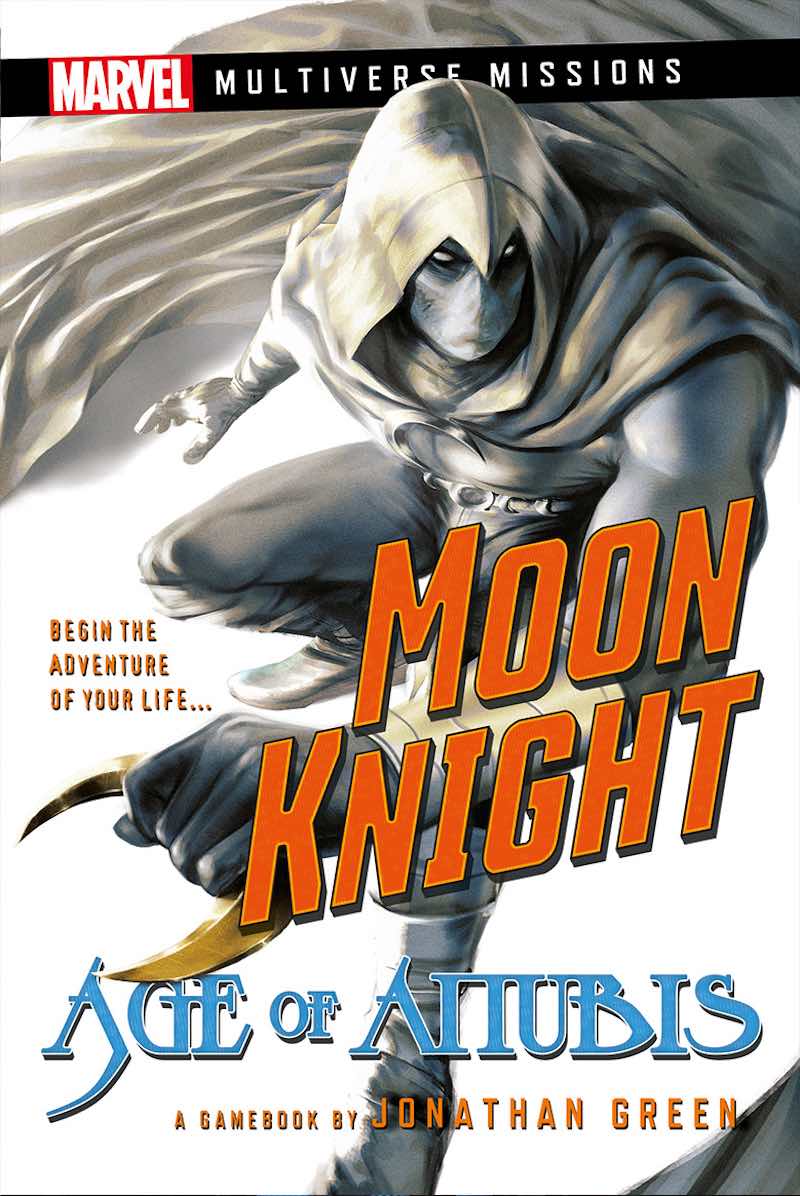 GamebookDay's tweet photo. Today is #Halloween, so what better time to watch @Legend_Studios's interview with @jonathangreen, author of the #acegamebooks series and Moon Knight: Age of Anubis? https://t.co/azjNChzVXu #HalloweenCountdown #Halloween2023 #MoonKnight #Marvel #gamebooks @Marvel #rpgs #PleaseRT https://t.co/N1NuVnjyDI