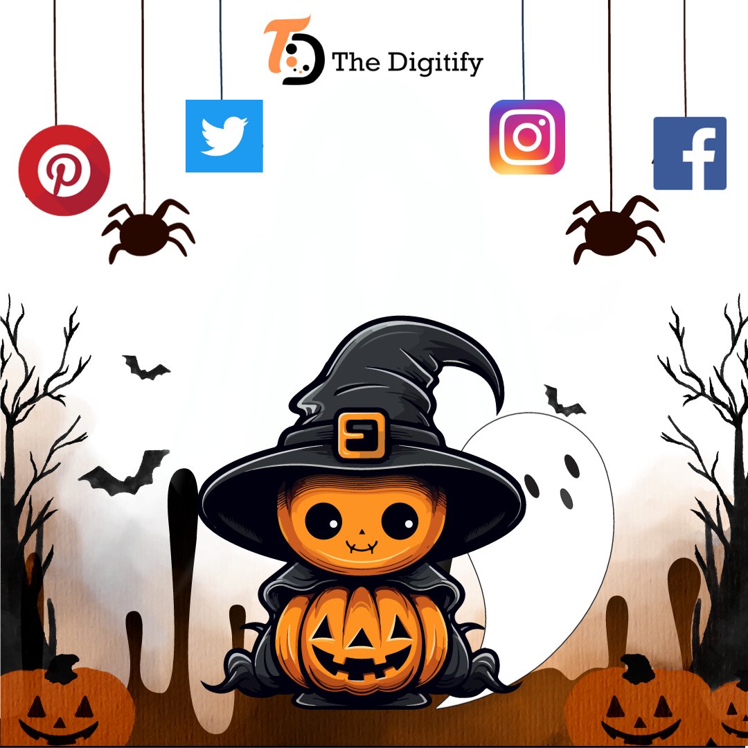 Thedigitify's tweet photo. 🎃 Wishing you a spooktacular Halloween filled with more treats and fewer tricks! 

From all of us at Thedigitify, may your online presence be hauntingly fantastic. Happy Halloween! 

#Thedigitify #HappyHalloween #DigitalMarketingMagic #SpookySuccess    #BewitchingOnlinePresence https://t.co/ruSifukjvX