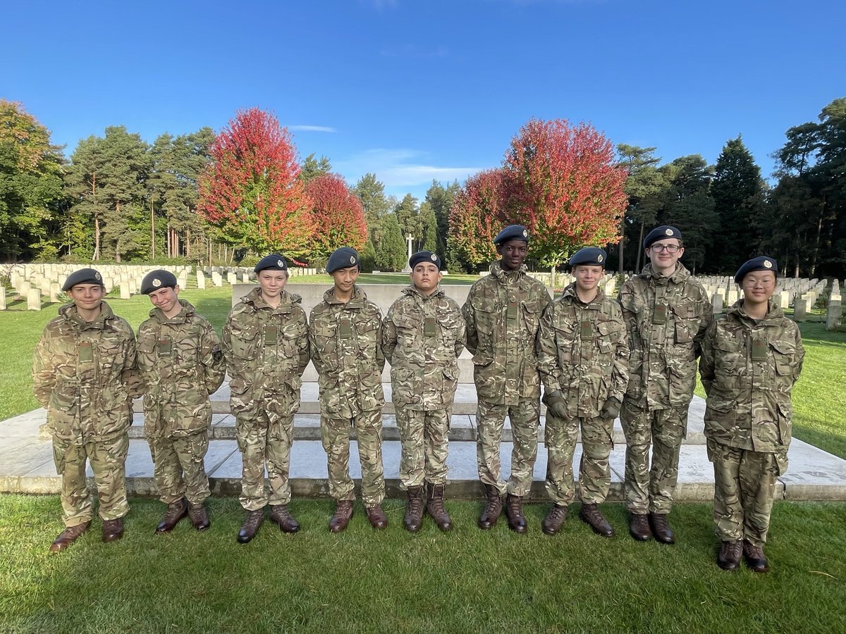 As we approach the month of remembrance, cadets completed a cemetery guided tour at Brookwood cemetary, run by the @CWGC. Always a poignant part of our October camp to Pirbright.