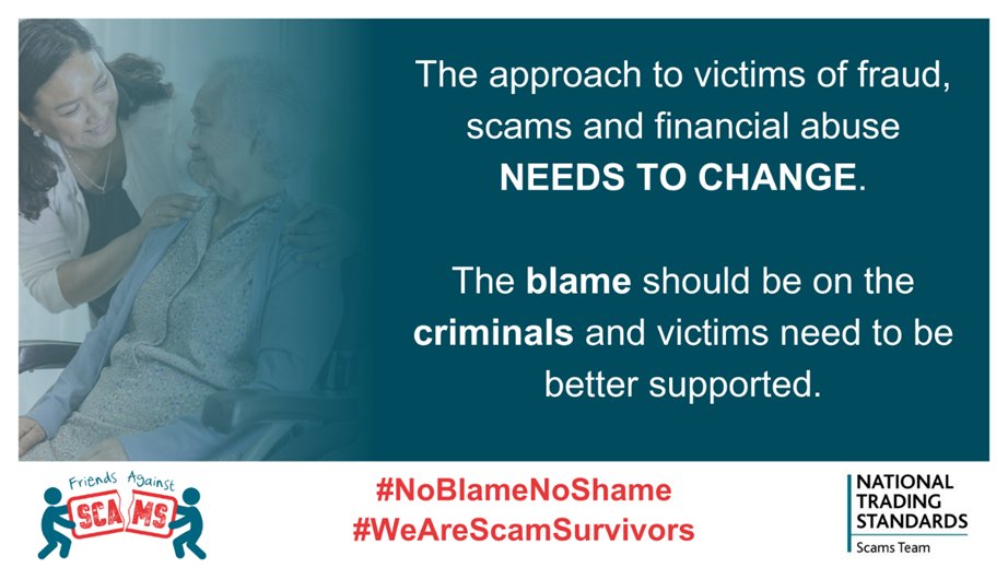 ❗ Chat about scams at the dinner table or when meeting with friends. Share your experiences of scams and fraud and help break the stigma by making scams a part of your everyday conversation. #NoBlameNoShame #WeAreScamSurvivors