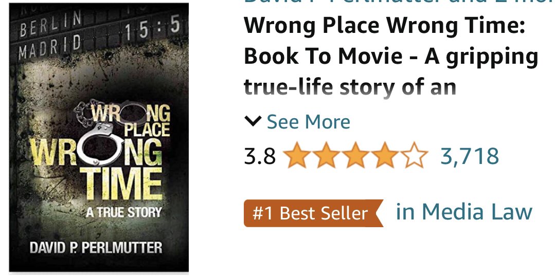 davepperlmutter's tweet photo. My #ShamelessSelfpromoTuesday is #WrongPlaceWrongTime still a #1 BESTSELLER on @AmazonKindle https://t.co/MnW3gjH9hF #Bestseller #London #Marbella #BooksWorthReading #IARTG #BookBoost #bookbangs #AuthorsOfTwitter #BookTwitter #authorcommunity #writerscommunity @goldenmileprods https://t.co/N9wziDkoAF