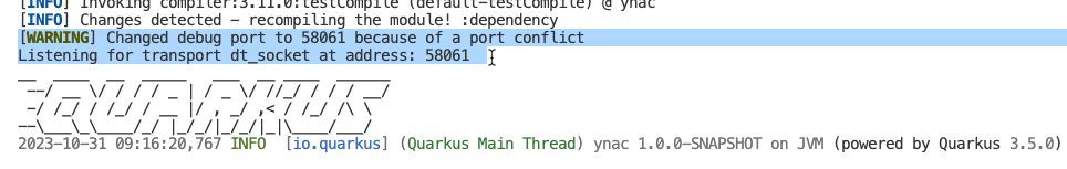 Quarkus 3.5 enables automatic debugging on a random port when multiple Quarkus applications run in development mode. This allows you to easily debug a Quarkus app, regardless of the number of other apps running concurrently.