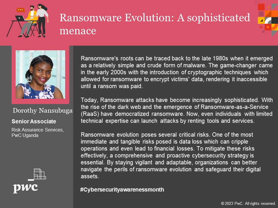 In the ever-evolving realm of cybersecurity, few threats have captured the world's attention quite like ransomware. Over time, ransomware has undergone a remarkable evolution, transforming from a mere nuisance to a formidable global cyber threat. #Cybersecurityawarenessmonth