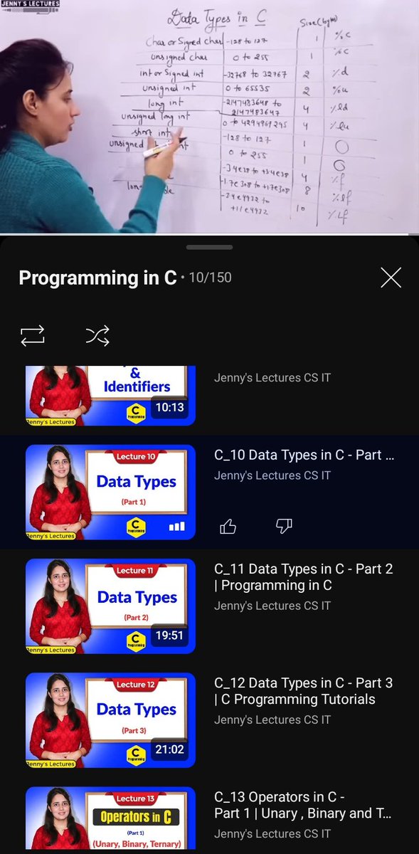 diana_velmah's tweet image. Started #Python programming but am constantly having an urge to learn C, I hope I am not the only one🤣. So I decided to try and teach my students #C_programming again. This is helping me learn concepts that had not made Sense to me before 🤔 Yes am using #JennyLecture on YouTube