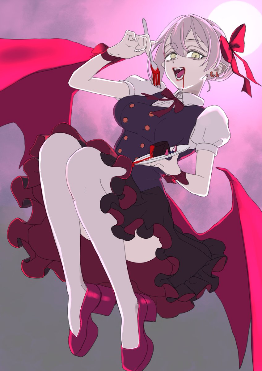 akuminosan's tweet photo. ハロウィンっぽい絵描いてたけど完成間に合わなそう https://t.co/tku3nyBehW