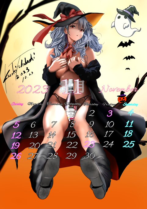 御自由にダウンロードしてお使いくだされ
#HappyHalloween
#11月カレンダー 