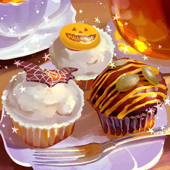 トリックオアトリートしてきたハロウィンケーキ #HappyHalloween