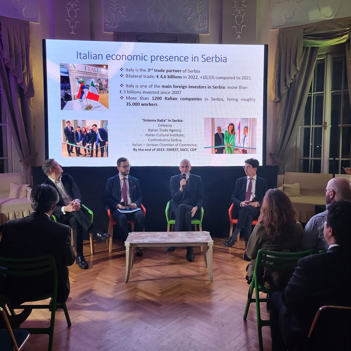 gori_luca's tweet photo. Juče #Innovathon Italija-Srbija. Razgovarali smo o saradnji sistema inovacija 🇮🇹 i 🇷🇸 i predstavili neke izuzetne primere iz agro-tehnološkog i digitalnog sektora obe zemlje. Otvara se put ka Forumu inovacija 🇮🇹🇷🇸 koji će se održati u decembru u Beogradu. https://t.co/A44ghmS53x
