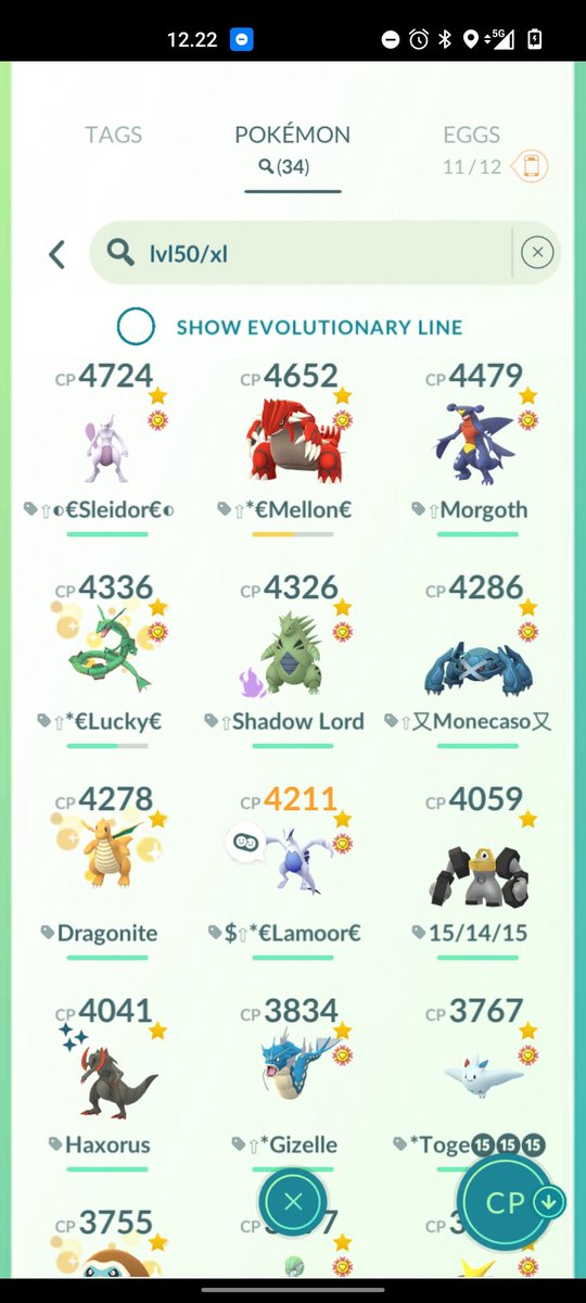 ZARMILO92's tweet photo. @PurpleFeebas Yeah currently I power up things I need. I think 34lvl 50 mons and 394 with double moves is decent 🤔 https://t.co/KbB990DX4u