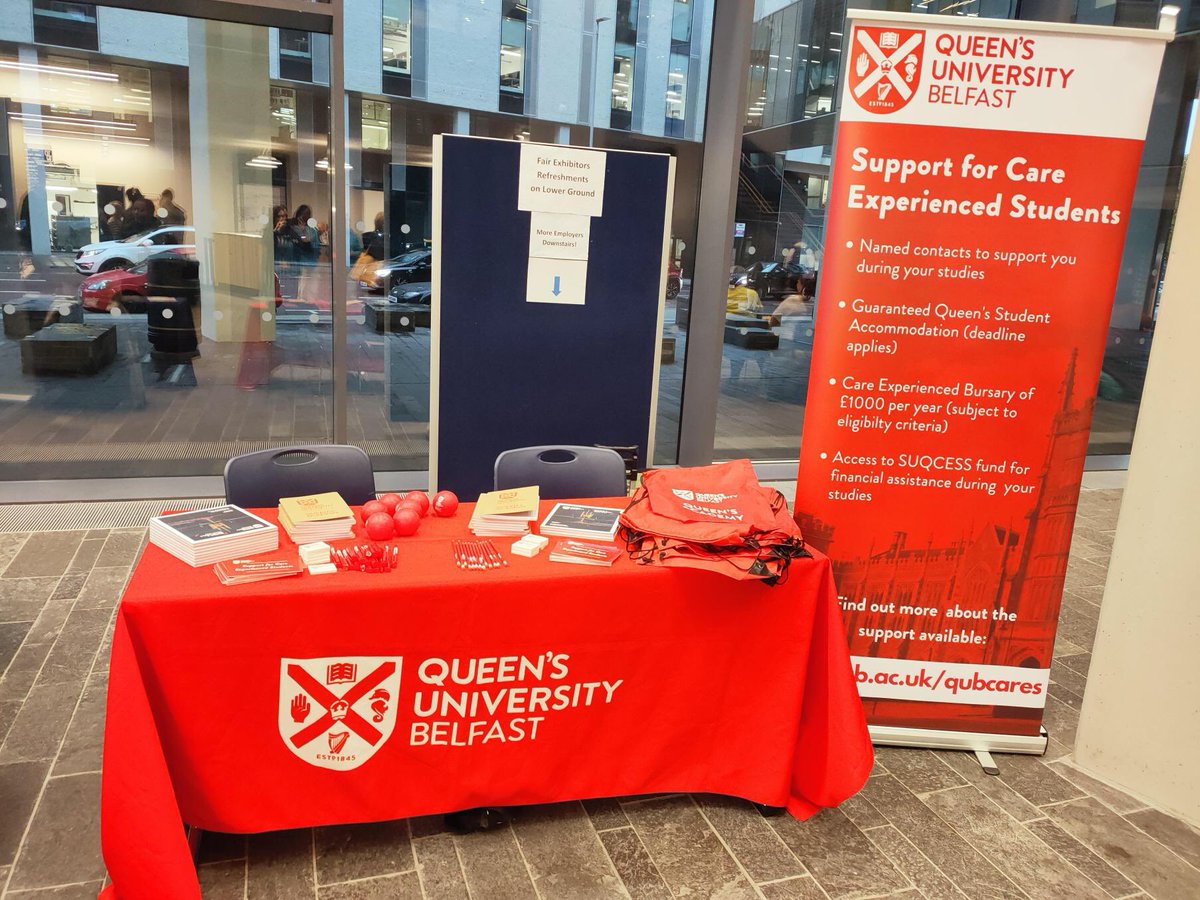 QUBWPU's tweet photo. On 30th October 2023, WPU attended the annual “Tick the Box” event hosted by Fostering Network and Ulster University Belfast. Tick the Box is a great reminder to those who have been or are currently in care to tick the box on your UCAS form. https://t.co/C7fjS2DltH