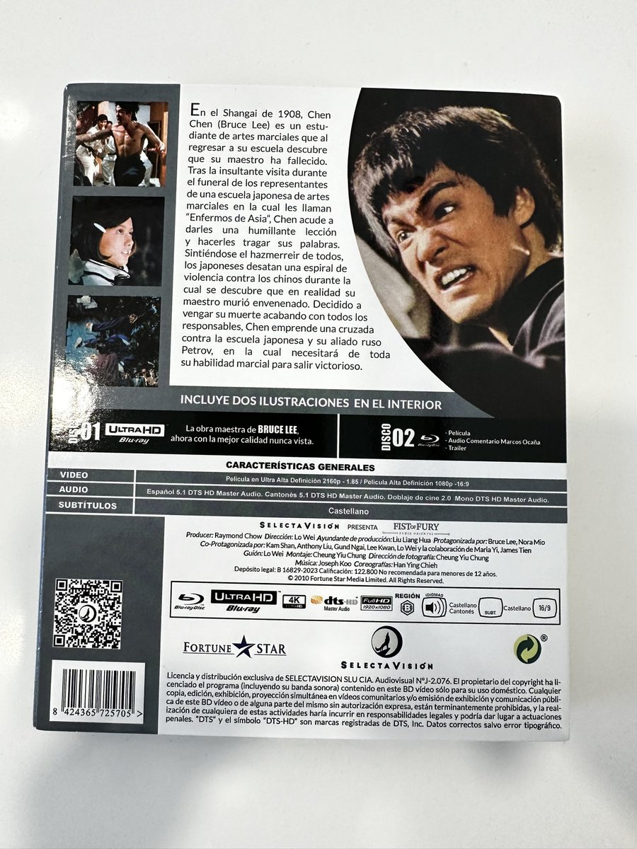 NOVEDAD: “Furia orienta” 4K …..Segundo 4k de bruce lee…..q nos trae @SelectaVision