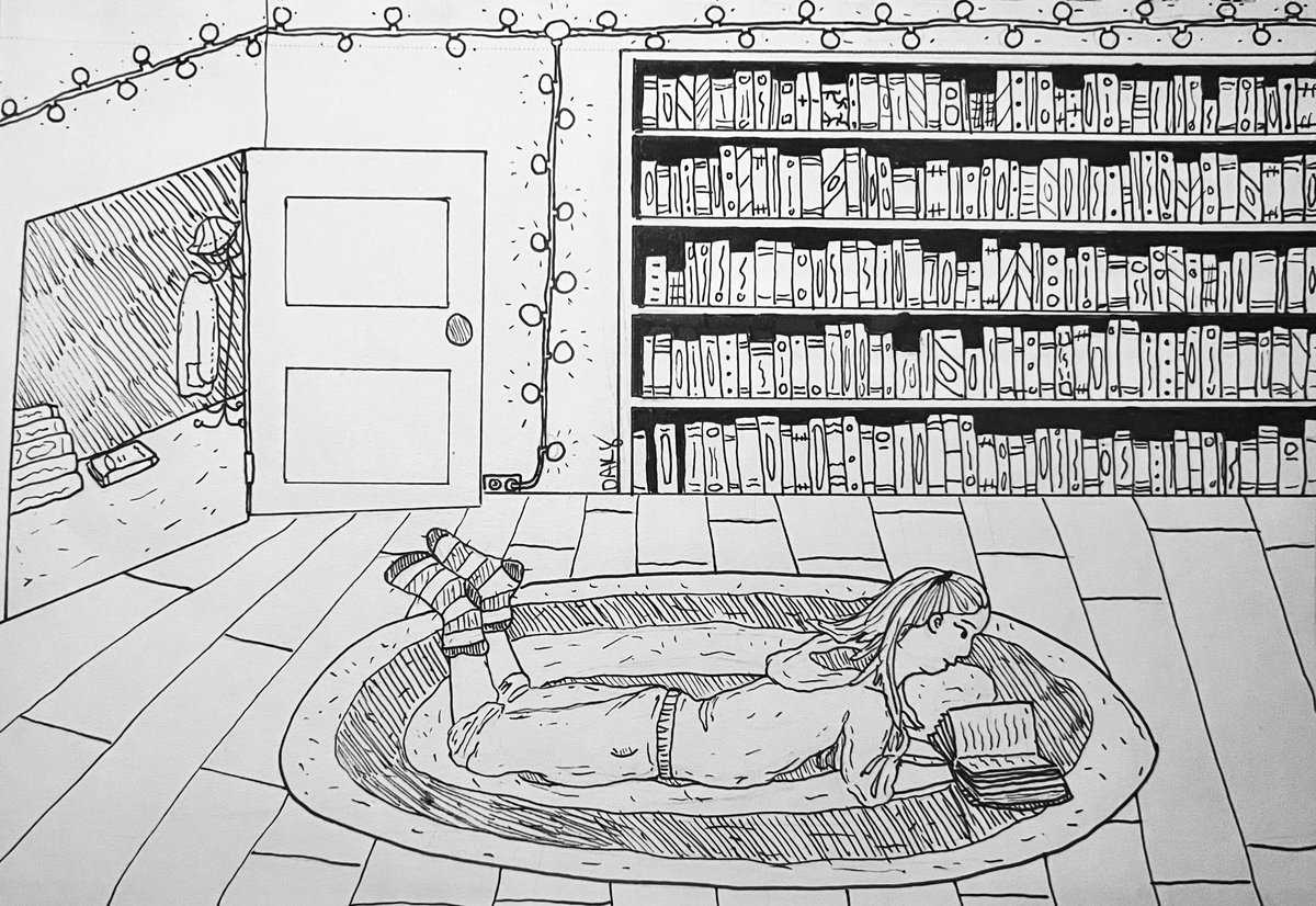 Dakyinator's tweet photo. Inktober 28-30
Books, Lovers, Moon

#inktober2023 #julisinktober2023 https://t.co/vvbSpebv0o