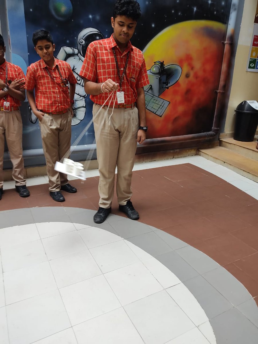 SAI_Edu_In's tweet photo. Students of Classes VI-VIII engaged in a hands-on activity to demonstrate their understanding about centripetal force.

#Spectrumclub #Clubactivity #Inquirydrivenlearning
#EngagedLearners #Funlearning #Happyclassroom
#21stCenturyLearning https://t.co/QkiiW6Ka6B