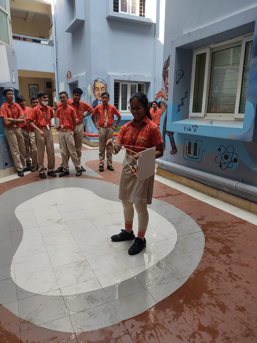 SAI_Edu_In's tweet photo. Students of Classes VI-VIII engaged in a hands-on activity to demonstrate their understanding about centripetal force.

#Spectrumclub #Clubactivity #Inquirydrivenlearning
#EngagedLearners #Funlearning #Happyclassroom
#21stCenturyLearning https://t.co/QkiiW6Ka6B