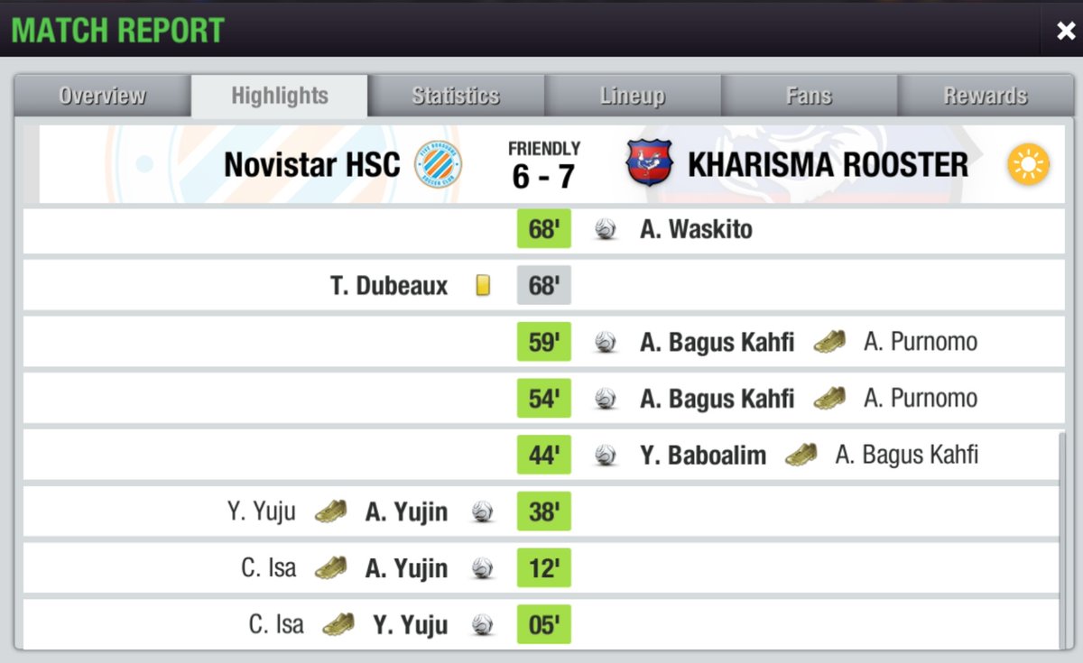 NovistarHSC's tweet photo. π #INCXXXII
π Quarter Final - Leg 2
π΄ FT: #NHSC 6-7 Kharisma Rooster
β½ Yuju 5', Yujin 12', 38', 86', 88'(p) Isa 87'
π₯
Agg: 9-9 β
πΊ Tiket semifinal yg semula dalam genggaman harus lepas ke tangan Kharisma Rooster karena unggul gol tandang π‘
#AyoNHSC https://t.co/zWjAUoZlIn