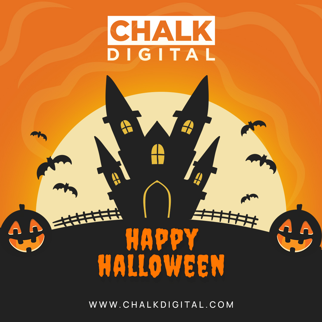 "🎃 Happy Halloween from Chalk Digital! 👻"
.
.
#chalkdigital #Halloween