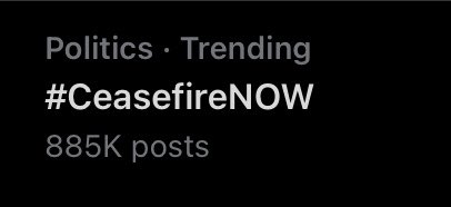 tilclef's tweet image. “Why is #CeaseFireNOW not trending as much?”

I believe some people want to keep the tag for informative purposes. The majority of tweets are just telling everyone to keep the tag ‘trending’ and theres a lack of helpful in the tag.