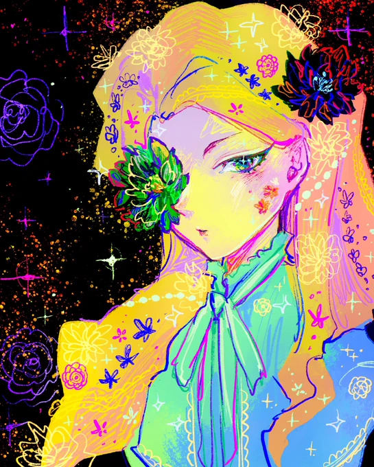 以前描いたカサンドラの再掲です! 彼女の気品溢れる雰囲気をイメージして描きました  #魔法の覚醒 #HPMAファンアート