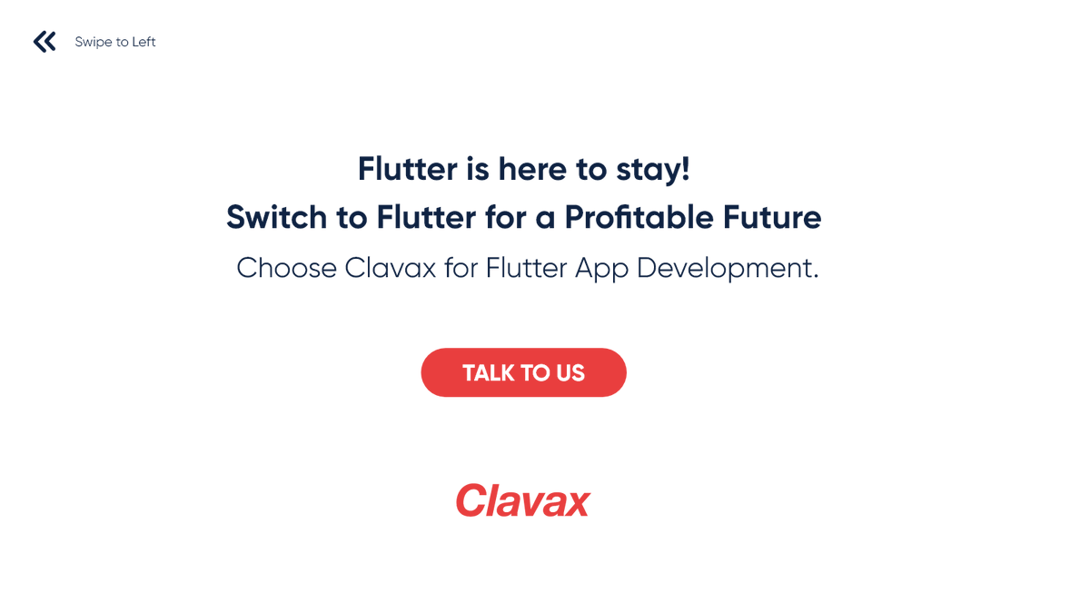 Clavax's tweet image. Flutter your way to a bright future!

Flutter is here to revolutionize app development with unthinkable performance and ease.

Visit: clavax.com/flutter-app-de…

#BusinessGrowth #BusinessContinuity #BusinessSolutions #businesses #businessowner  #BusinessStrategy #AppsForLife