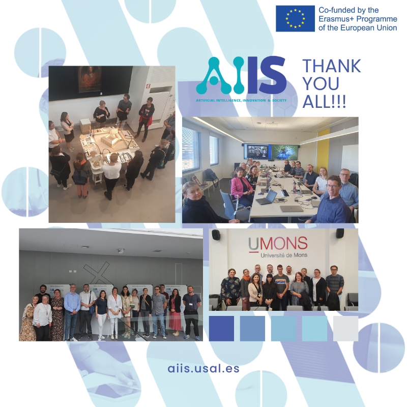 After 3 years of innovation &amp; dedication, the EU project #AIIS has reached its conclusion. 🎉

Learn more about our results: aiis.usal.es/news/aiis-6th-…

Thank you for your hard work
<a href="/SIP_USAL/">SIPPE UsalEmprende</a> <a href="/usal/">Universidad de Salamanca</a> <a href="/umons/">Uga Mons</a> <a href="/UniTurku/">Turun yliopisto - University of Turku</a> <a href="/uth_gr/">University Thessaly</a> <a href="/TurkuAMK/">Turun ammattikorkeakoulu</a> @GoDataDriven <a href="/CIBER_ISCIII/">CIBER ISCIII</a> <a href="/meuskills/">Meuskills</a> <a href="/SciFY_org/">SciFY</a>