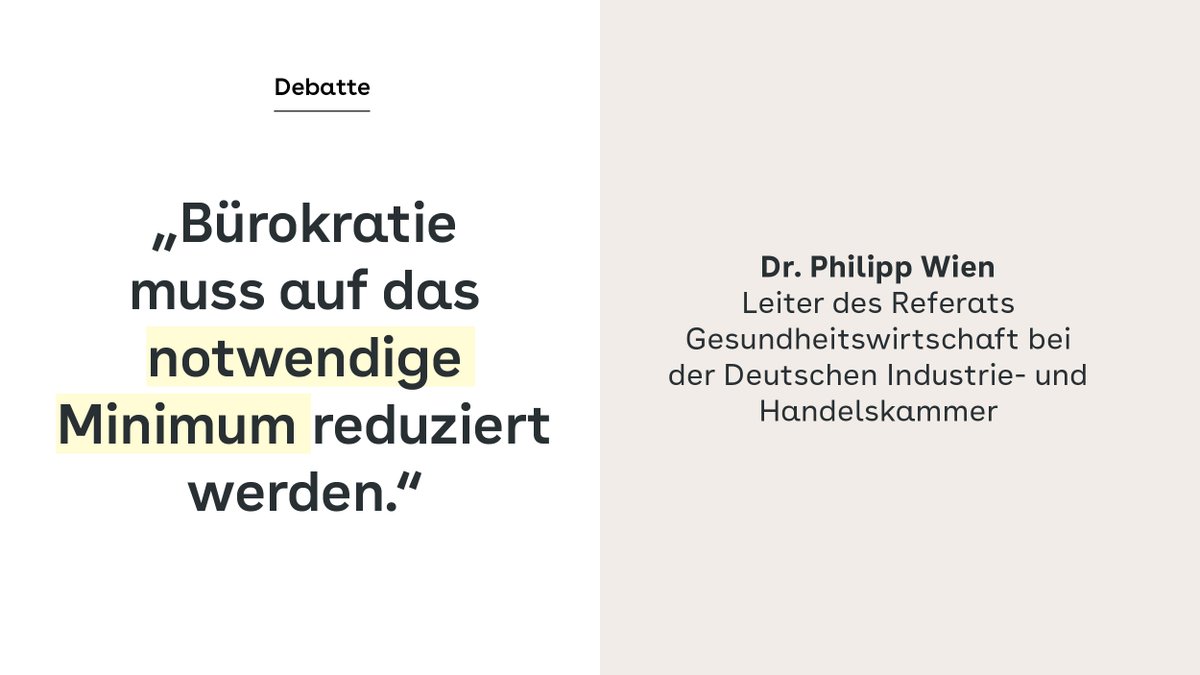 Dr. Philipp Wien zeigt, welche Vorteile ein #Bürokratieabbau in der #Gesundheitsbranche hätte.➡️aok.de/pp/gg/magazine… 
#Gesundheitswirtschaft  <a href="/DIHK_News/">DIHK</a>