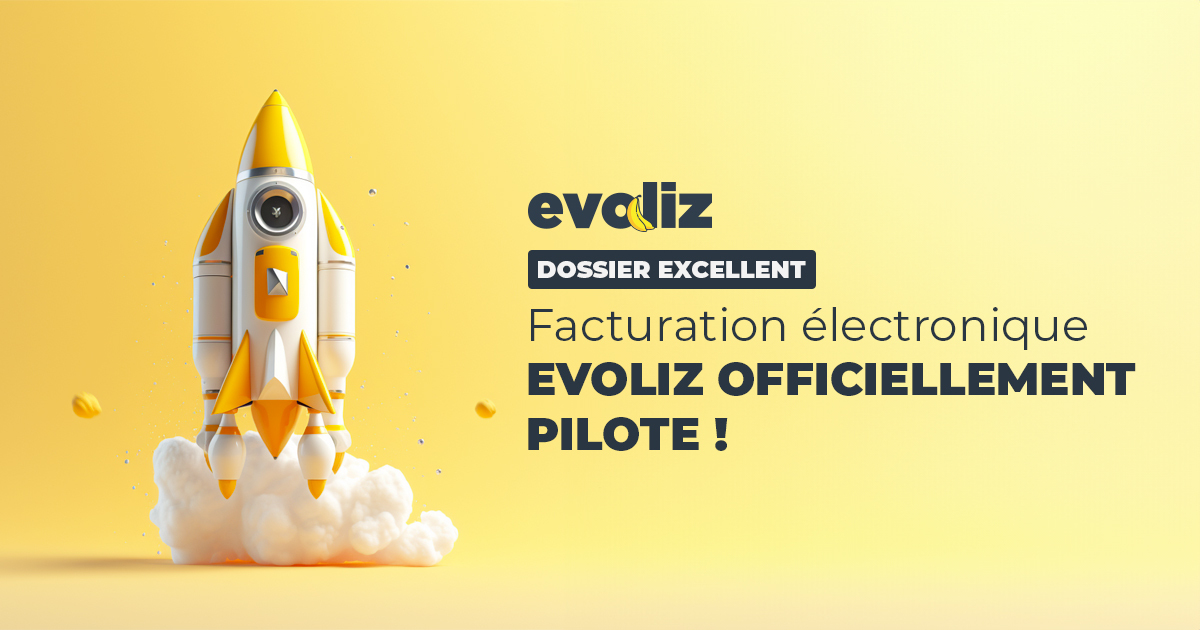 [Nouvelle étape]

Nous sommes heureux et fiers de vous annoncer la grande nouvelle : EVOLIZ devient officiellement #pilote de la #facturationélectronique ! 

Notre dossier a été jugé comme #Excellent par l'Administration fiscale 👌

Nous avons hâte d'écrire la suite avec vous 🚀