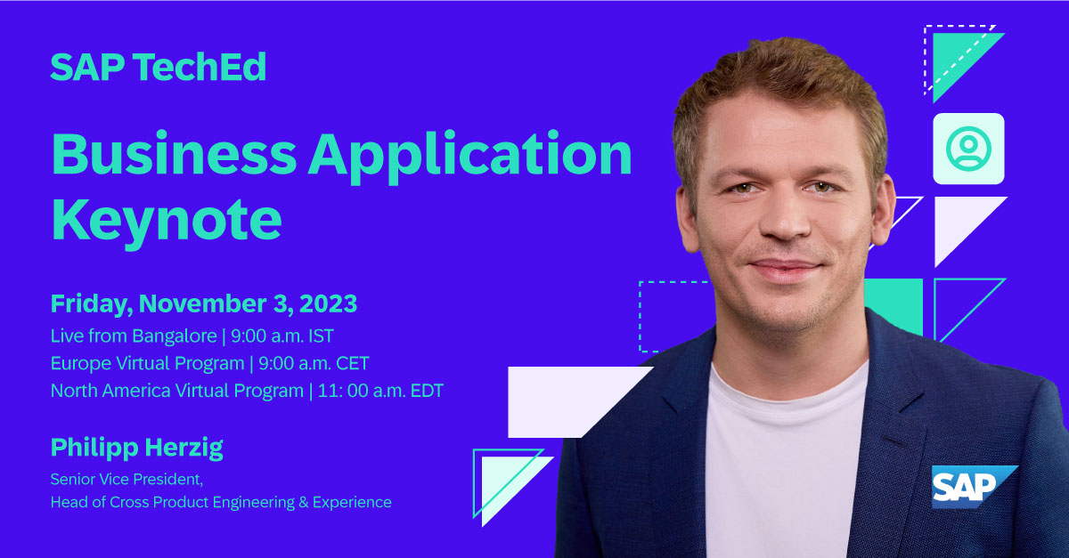 Don't miss the Business Application Keynote at #SAPTechEd - your gateway to innovation! 💡
Seamless processes, intuitive UX, and endless adaptability - all at your fingertips. Register today! imsap.co/6018uYeW4