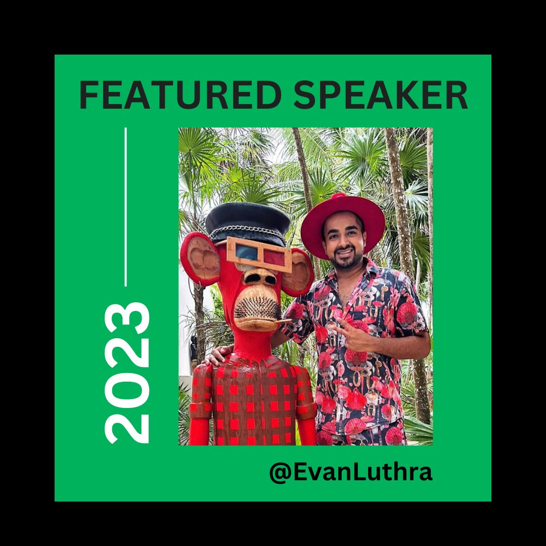 Don't miss out! <a href="/EvanLuthra/">Evan Luthra</a> will be speaking at the Grand Kickoff of NFT HK Week! 🌟🎉

Get ready for a night of mind-blowing discussions and thought-provoking conversations.

Sign up if you haven't already: lu.ma/fby82v52

#Web3 #NFT #NFTHK #NFTHKWeek #DigitalArt