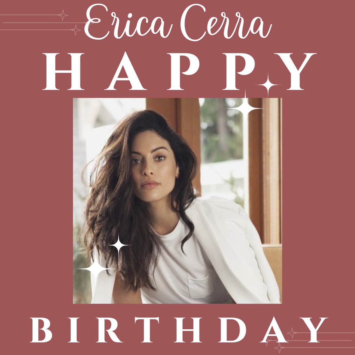 Happy Birthday to the talented and captivating Erica Cerra! 🎂🎉 
-
May your day be filled with joy, and may your career continue to shine brightly. Your performances have left a lasting impression 🥳🎈 
#EricaCerra #HappyBirthdayEricaCerra
@ericacerra