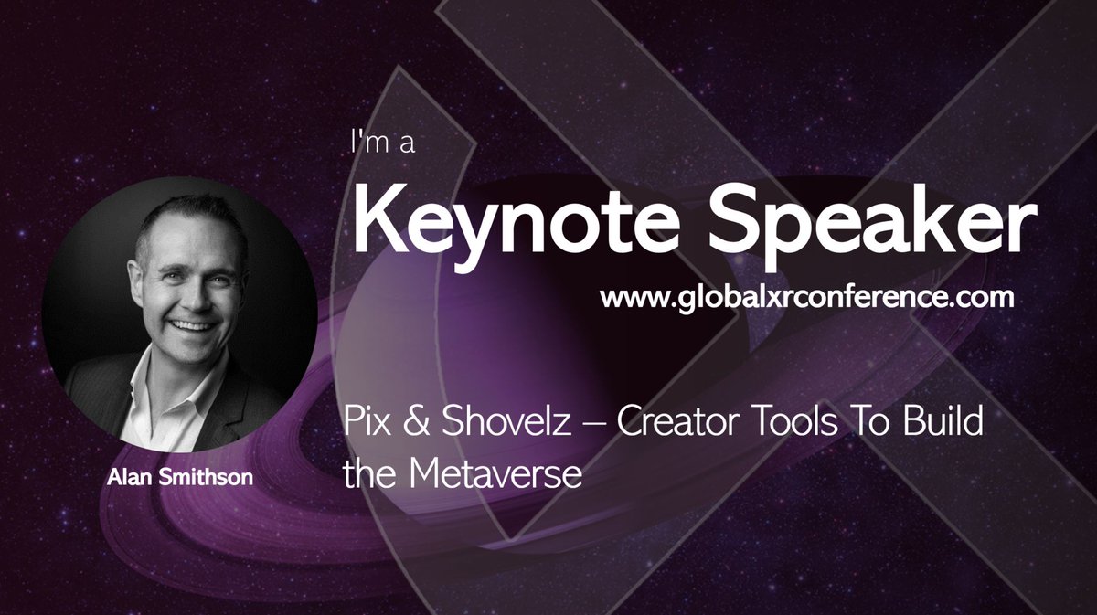 We're thrilled to present tomorrow's distinguished keynote speaker for the #GlobalXRConference 2023: Alan Smithson of <a href="/MetaVRse/">METAVRSE</a> !

#VirtualReality #AugmentedReality #ExtendedReality #MixedReality #Immersive #Metaverse #Innovation
