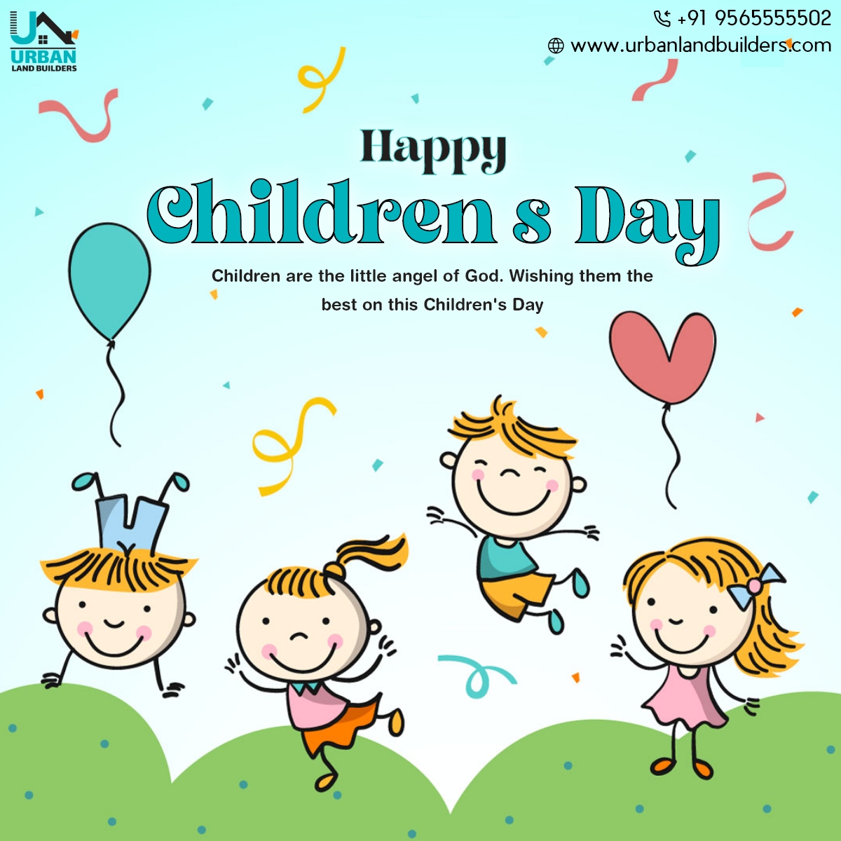 May the innocence that they hold, stays forever in their pure heart and bring the best out for each and every one of them. Happy Children's Day to the champions of tomorrow!!
#ChildrensDay #ChildrensDay2023 #childrensdaycelebration #childhood #childhoodmemories #UrbanLandBuilders