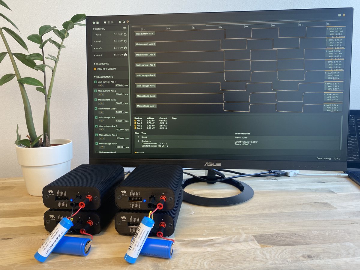 QoitechWorld's tweet image. Introducing Scalable, Effortless Battery Cycling 🔋
▶︎ Unlimited cycles 
▶︎ Simultaneous cycling of multiple batteries 
▶︎ Customize discharge, idle, charge, pulse width, repeat cycles, cut-off voltages. 
➡️ bit.ly/49jHOJJ

#BatteryValidation #IoT