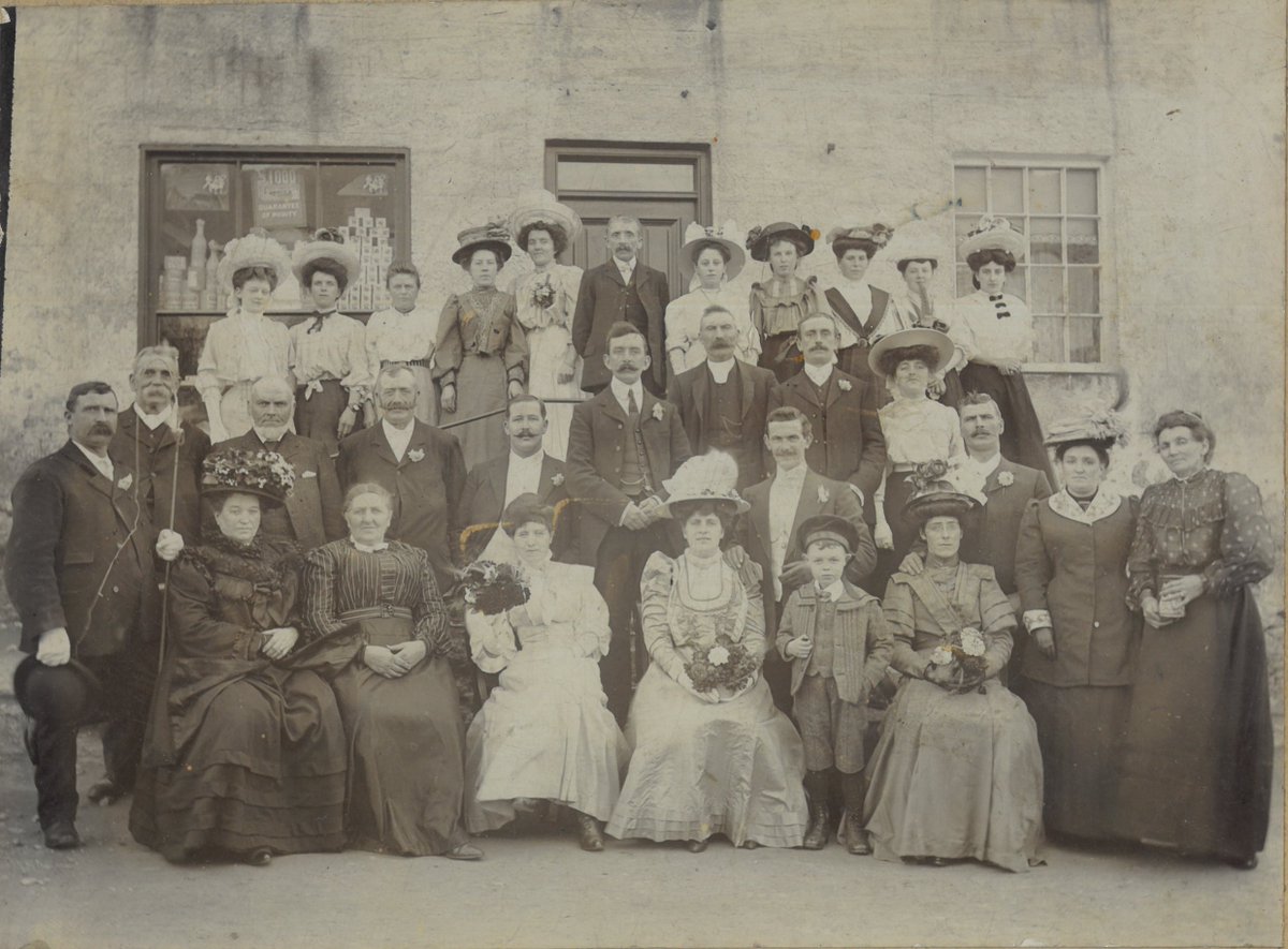 Thinking about men’s health. Great display of moustaches in this Bodedern wedding [c. 1906]
#Movember @angleseycouncil