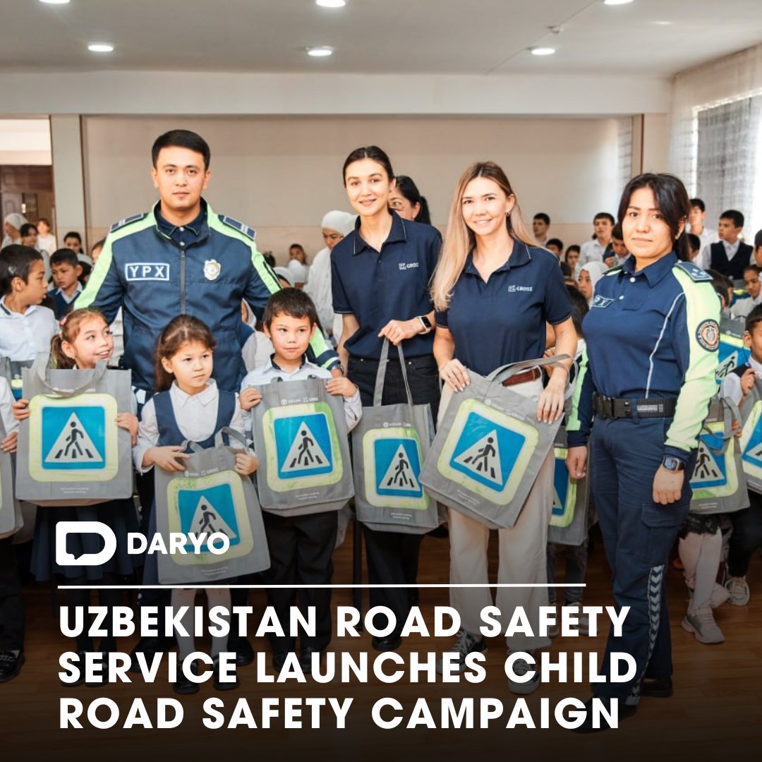 #Uzbekistan #RoadSafetyService launches #child #road safety #campaig

🇺🇿🧒🚔

The '#SafeMovement' campaign, launched by the #RepublicanRoadSafetyService, Gross #insurance #company, and #VineyardMarket, #supports #child road #safety.

👉Details  — dy.uz/CqPs7