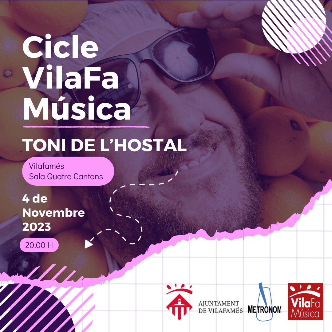 🥳🎵 Estem o no estem??? Doncs clar que sí! Amb <a href="/tonidelhostal/">Mr. X</a> el 4 de novembre a #Vilafames i ESTRENANT CICLE!! 🥳🎵

👉 VilaFa Música 👈

⚡️Una vegada al més tindrem concert a Vilafamés⚡️

📍El dissabte a les 20.00 h!