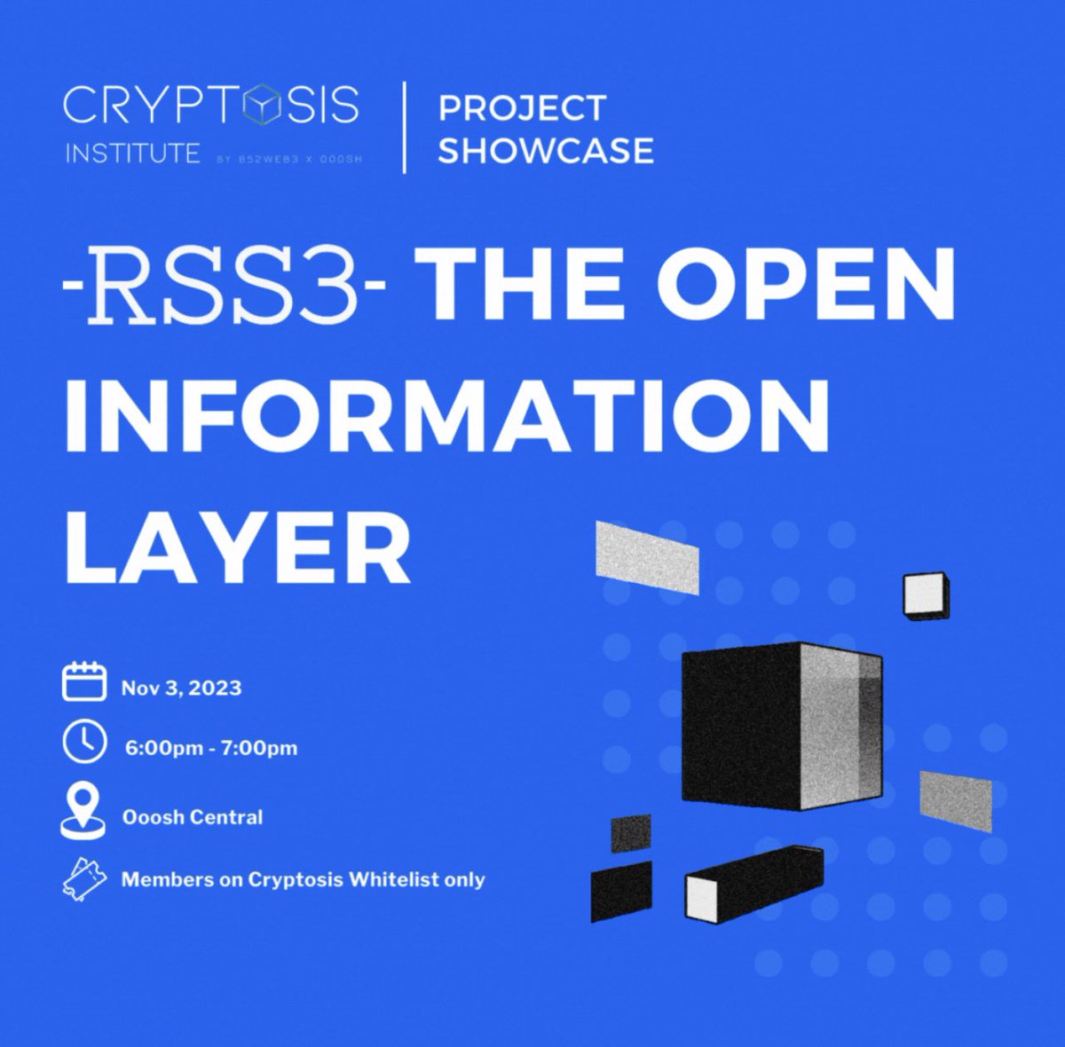 Join us for an exclusive look at <a href="/rss3/">Raul S Salinas III</a>, backed by top investors like #GGV, #Coinbase Ventures, and #Hashkey Capital. We will cover:

- Why top VCs are betting on RSS3
- The project's vision
- How RSS3 will enable new decentralized apps

lu.ma/5fl84rfu