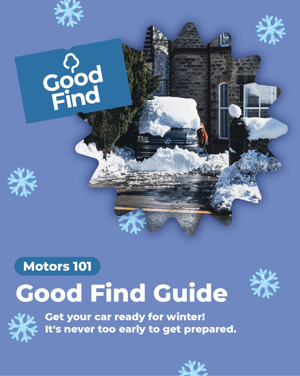 Gumtree's tweet image. Winter-proofing #GoodFinds for your car.

(Can be used in Spring, Summer and Autumn too 🙄)