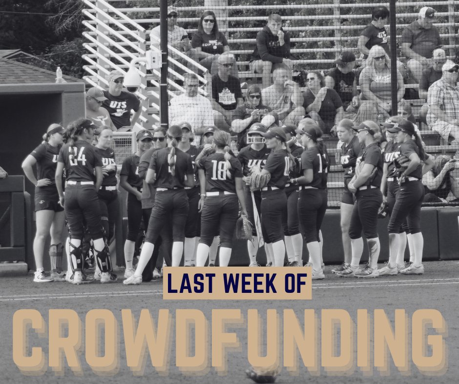It's the final week of crowdfunding! Help us stay in the lead by donating here: bit.ly/SoftballUIS