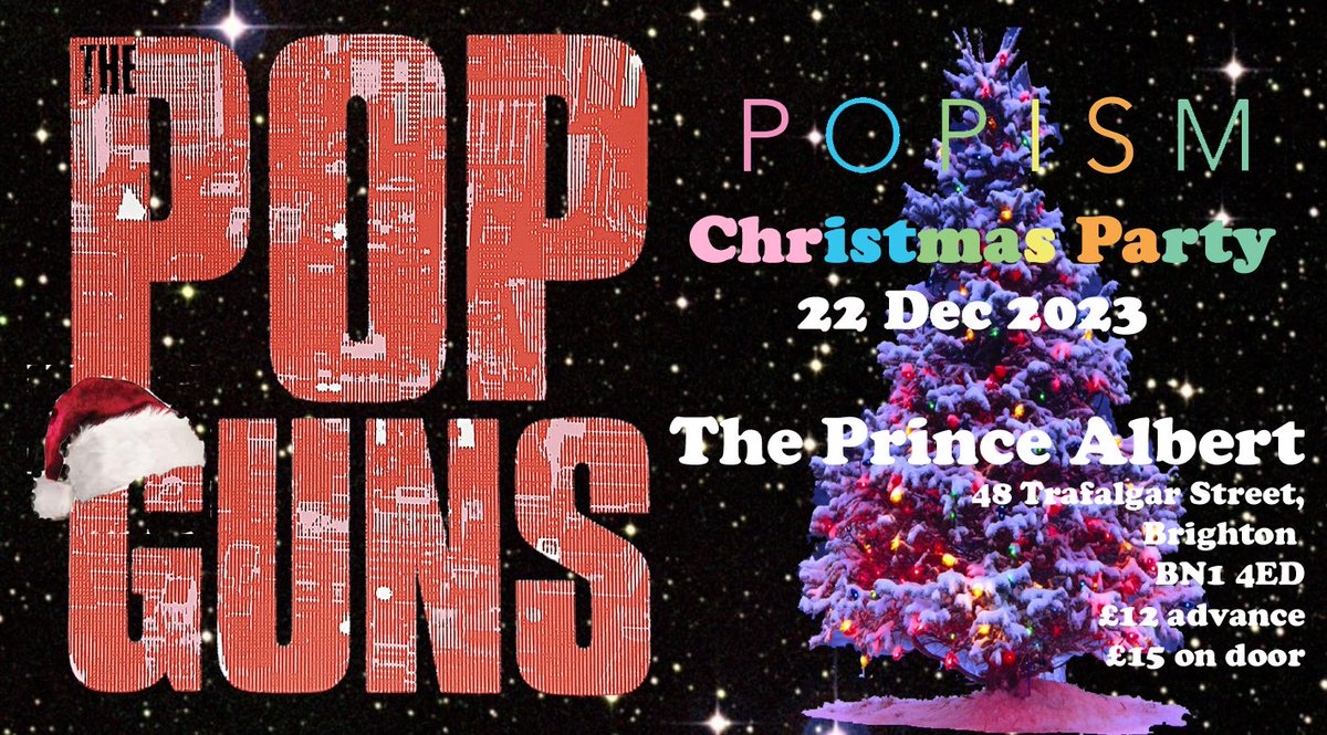 ThePopguns's tweet photo. It's that time of year again!! Come and celebrate Yuletide in traditional pop fashion with us at the Albert 🥳 https://t.co/4bWRCAnKw1 https://t.co/STYD1kmzIk