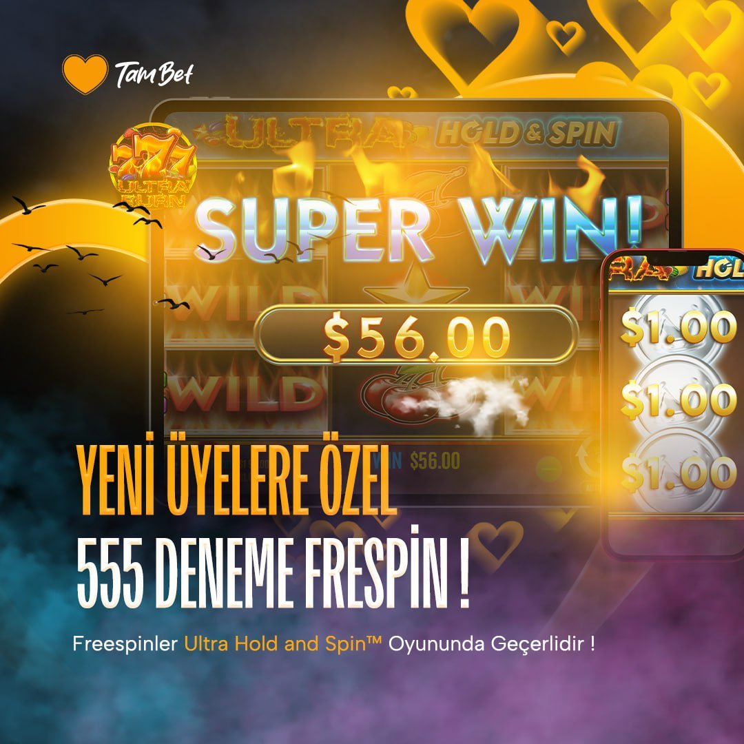 tambetsosyal's tweet photo. 🖤 Büyük kazançların sizi beklediği Tambet dünyasında 555 Freespin ile unutulmaz bir yolculuğa çıkın!

✅  Hemen Üye Ol

🤍 Tambet, Tam isabet.

🌍 https://t.co/h0ukdu6Rsd https://t.co/KF0ekR7yz7