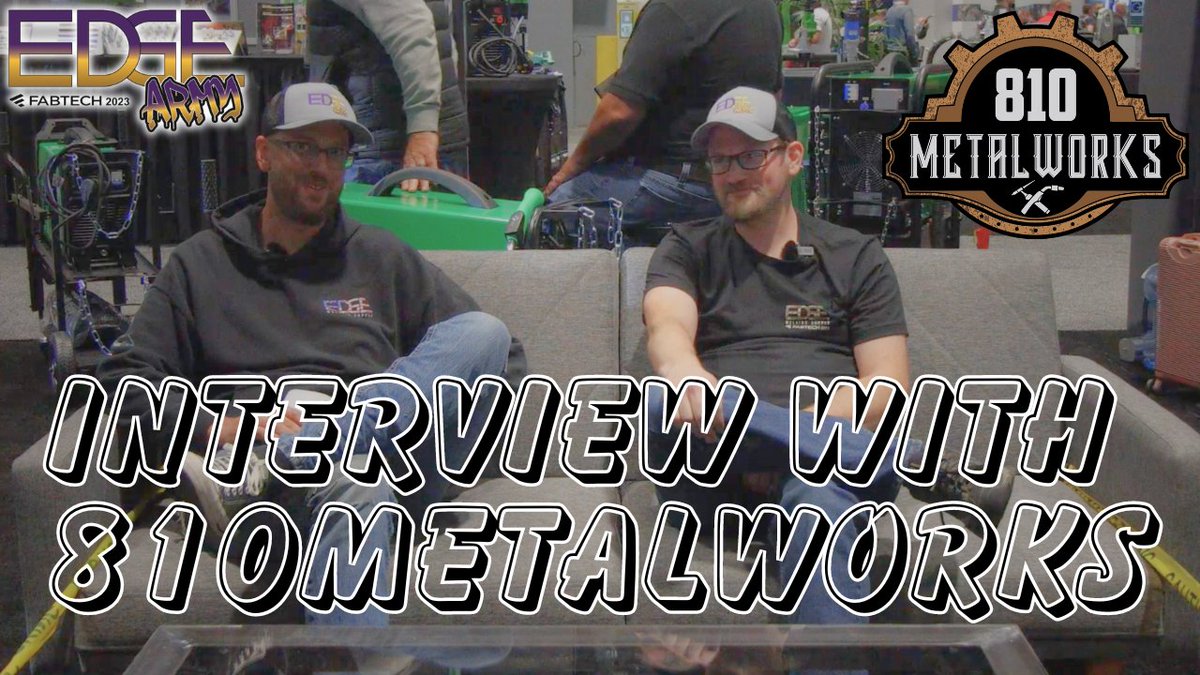 edge_cups's tweet photo. New interview on our YouTube channel featuring Ryan from @810metalworks and Jonny from @jonnysweld at FabTech Expo 2023 in Chicago, IL. Check it out!!
https://t.co/mk9Nlr0Qsv
#edgeweldingcups #edgearmy #810metalworks #jonnysweld #fabtech #fabtechexpo #fabtech2023 #interview https://t.co/V3ZEzg8Kja