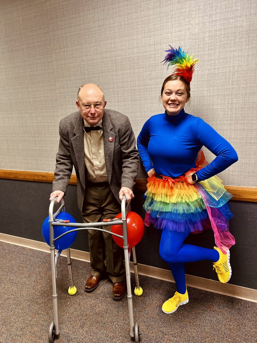 Adventure is out there! Happy Halloween from Carl (Mr. Crosby) and Kevin! 🏠🎈