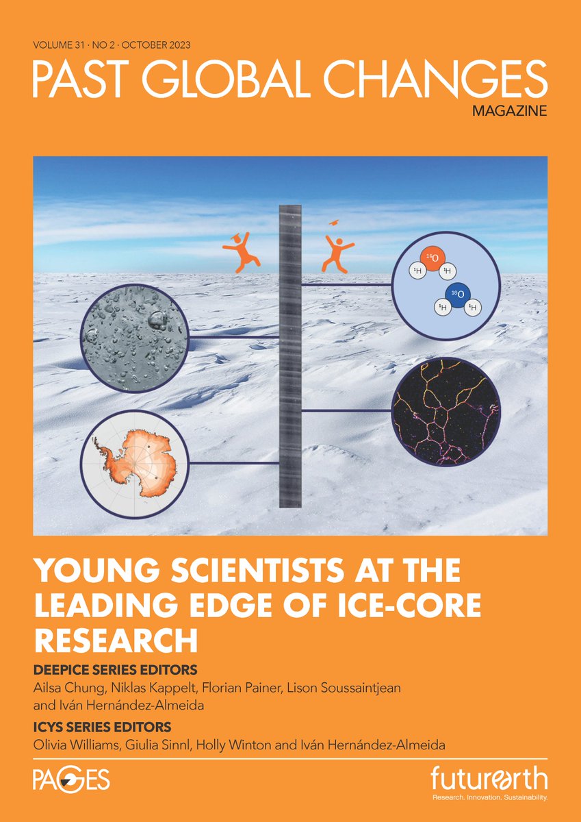 🎉It's out! PAGES Mag on 'Young scientists at the leading edge of ice-core research' is online🤩. 26 science highlights on ice cores and new developments in analytical techniques, written & edited by ECRs from @deepice_project and @ICYSci. Enjoy❄️! > shorturl.at/krEP8