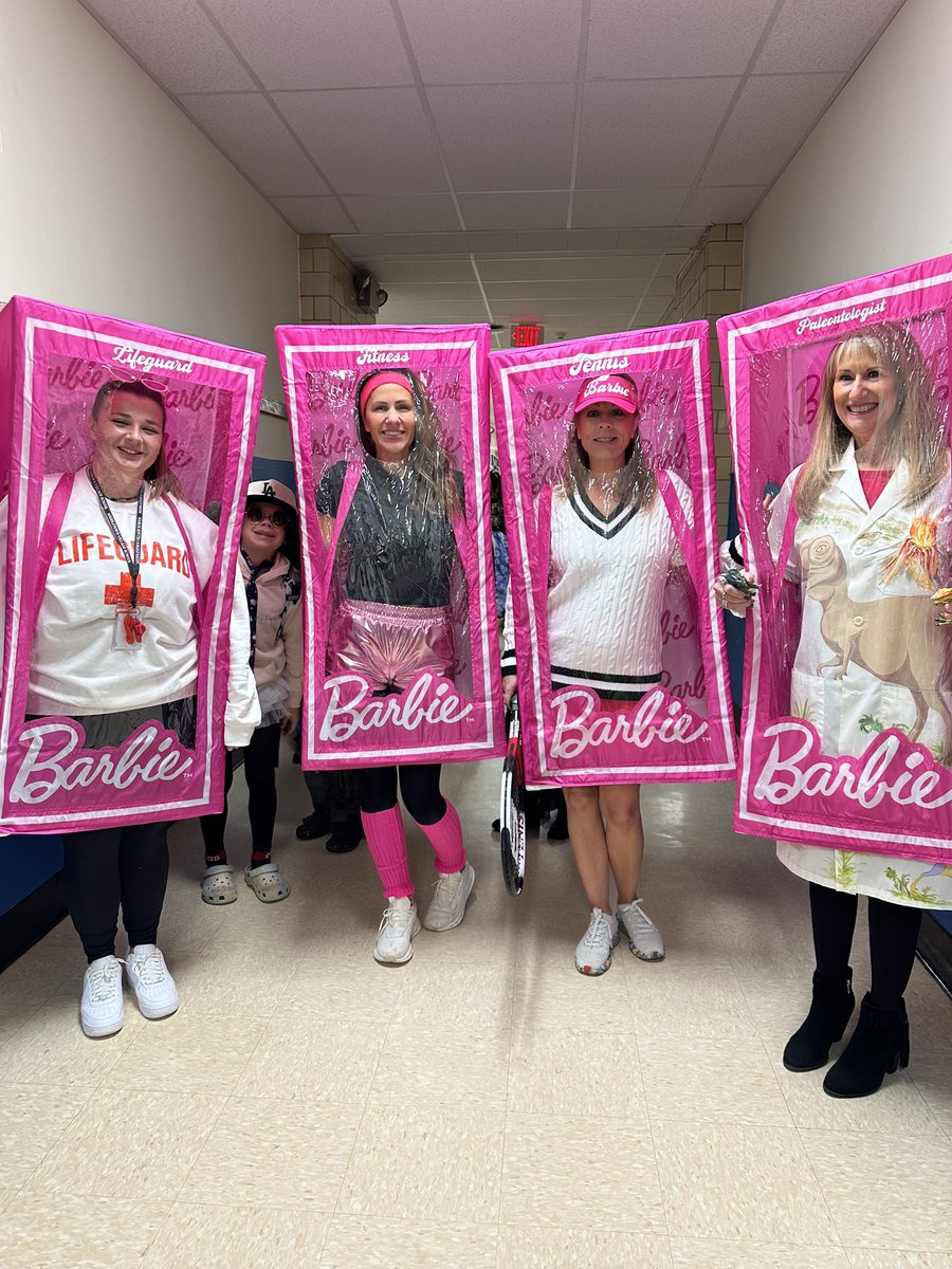 MVS_gr4Dinomite's tweet image. It’s a Barbie World at Village School - Happy Halloween from Paleontologist Barbie and the #4thgradeteam 🎃