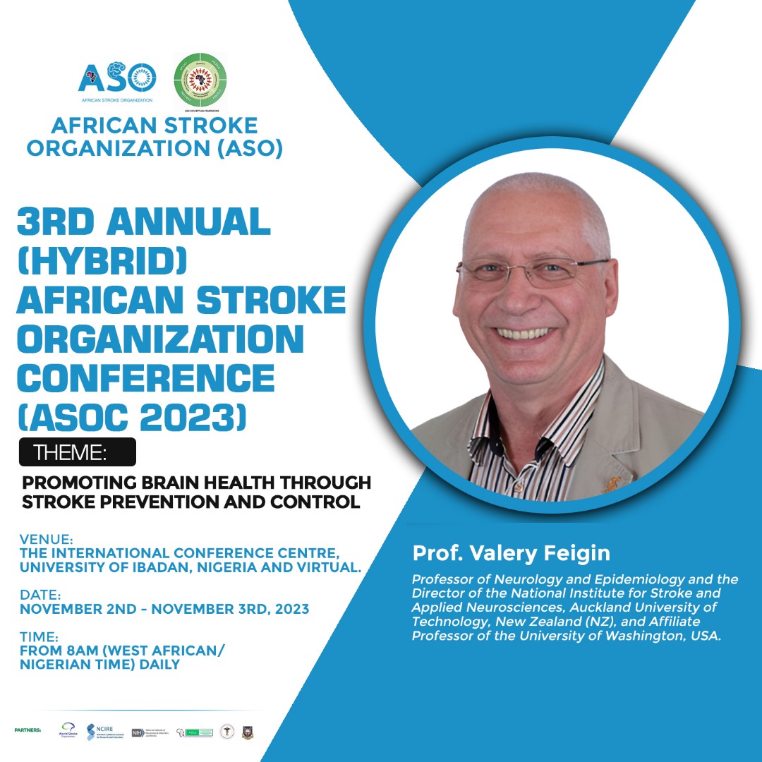 AfricanStroke's tweet photo. 📢 #ASOC23 REMINDER TO REGISTER ⏳
Speakers:
✔️Prof. Valery  Feigin 
✔️Prof.Charlotte Cordonnier 
✔️ Prof. Pamela Naidoo, ASO SC member  @PamelaNaidoo3  

Register via link 👇
Starting from  2-3 Nov https://t.co/nfYmM95jYd
For ASO membership contact: africanstrokeorg@gmail.com https://t.co/Kv4Y3TXork