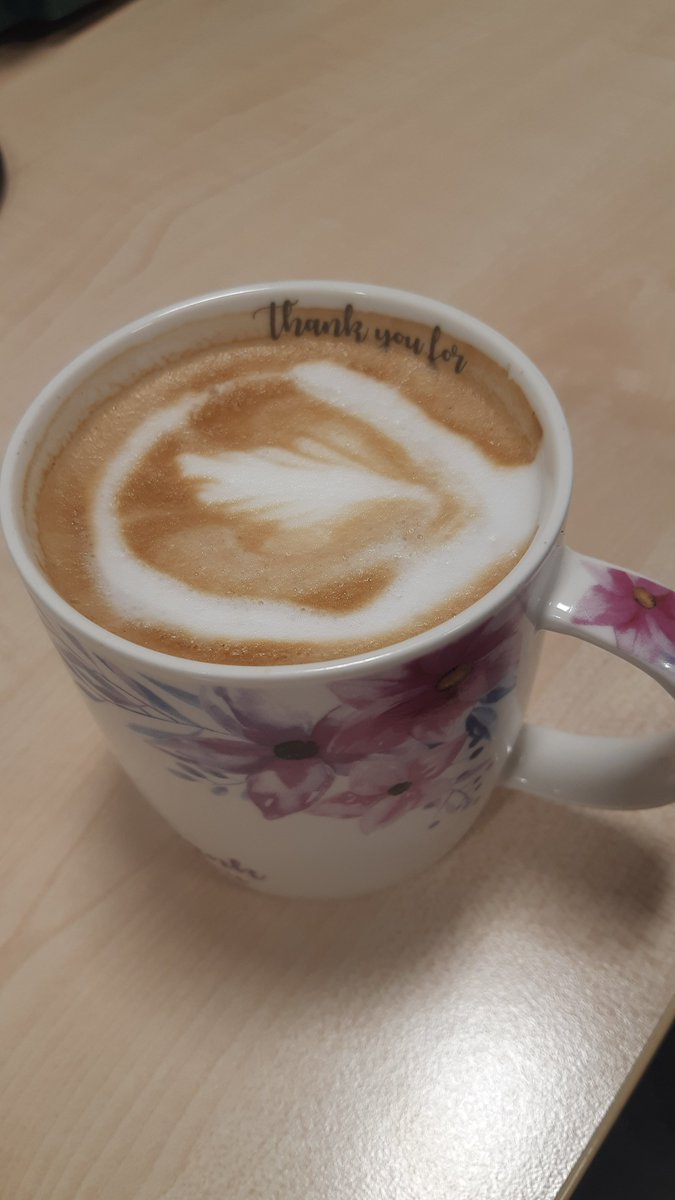 Welcomed back from maternity leave with this amazing coffee made by one of our pupils! Our new Level 5 SQA Barista course. Young people will gain a qualification and experience in preparing an array of hot drinks and iced coffees and gain customer skills ready for employment. ☕️
