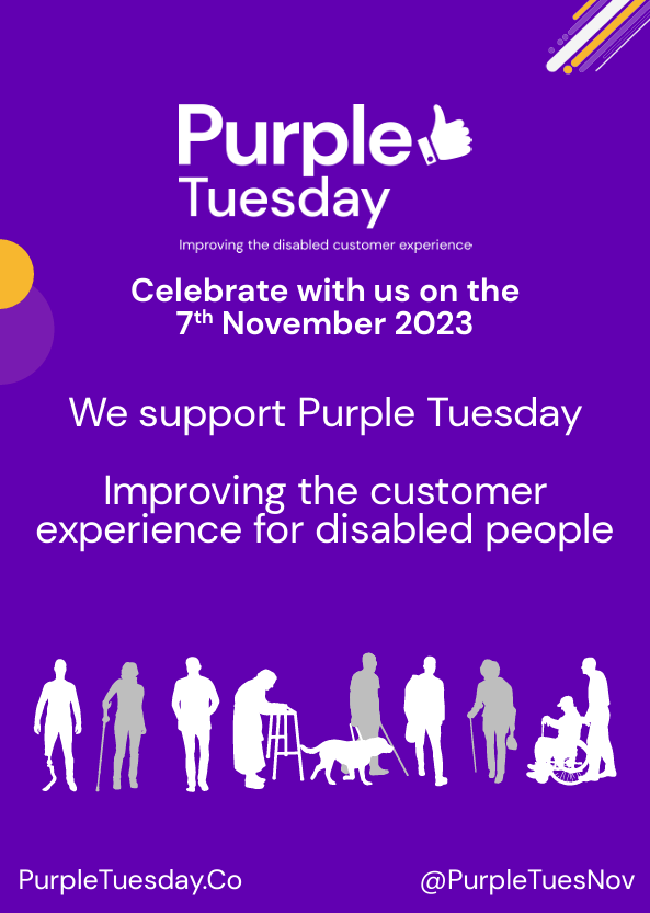 Get ready for <a href="/PurpleTuesNov/">Purple Tuesday</a> on 7 November by getting tips and resources on how to make your business accessible and inclusive for #disabled customers and visitors 💟
 bit.ly/3Sc1XLz
