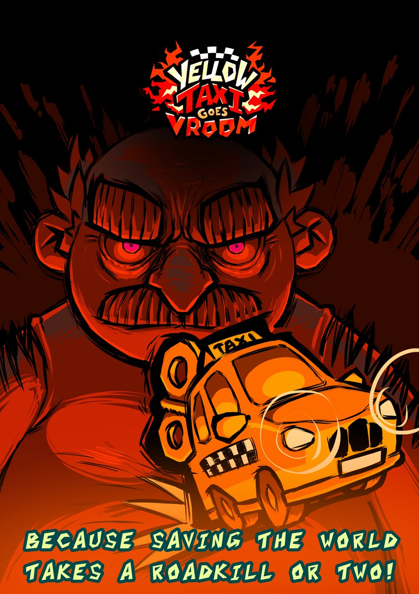 PanikArcade's tweet image. Words of wisdom from the devs:  

&quot;Carmageddon taught me the importance of looking left and right before crossing the street.  
With Yellow Taxi, I wanted to teach the younger generations that it&apos;s also important to look up.&quot;

🚕💥☠️  

#LookUp #DevDiaries #carmageddon