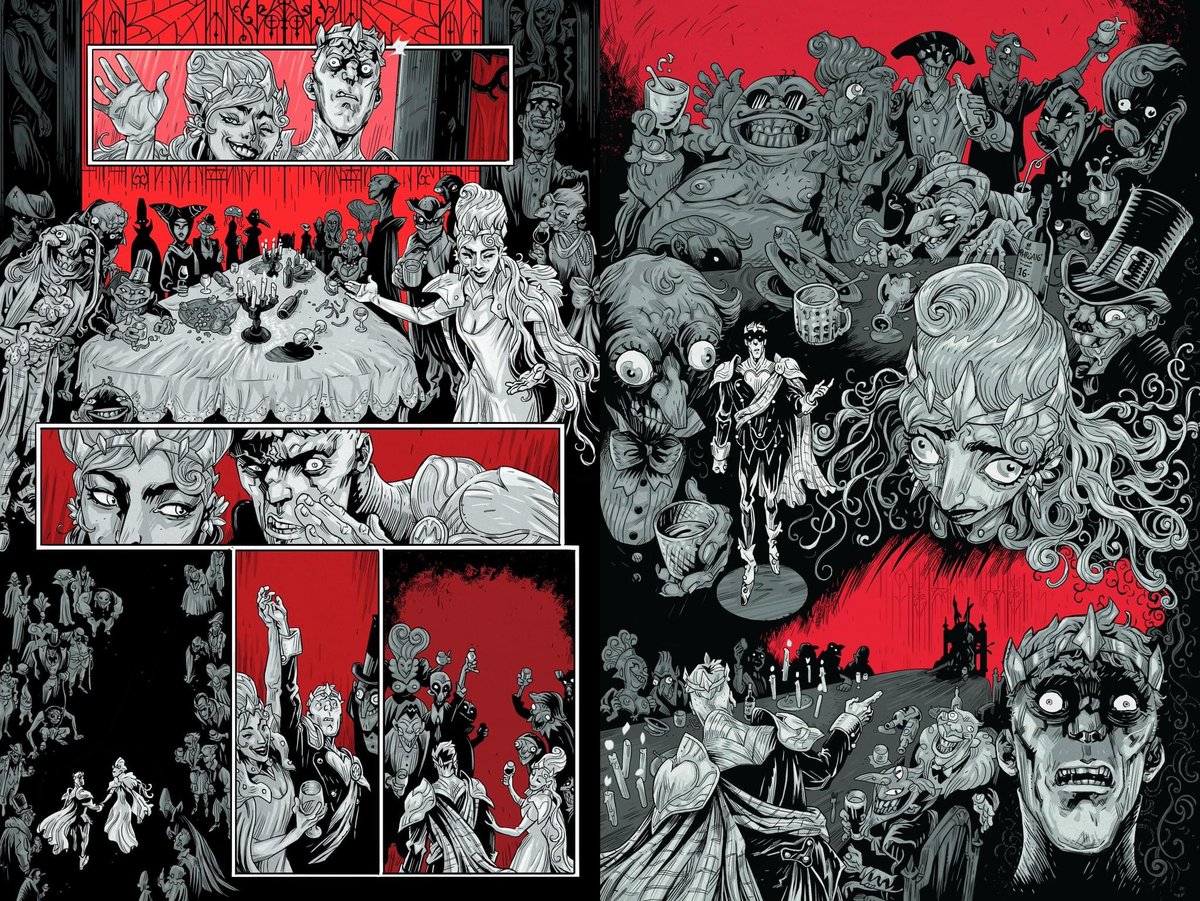 I wish you all a very spooky Samhain!
Don't let the spirits in, and if you hear your own voice calling your name in the dark, you might want to start running.

-(from Macbeth: A tale of horror, pubd by @DarkHorseComics, available on the 12/13/23, written by @steasc )-